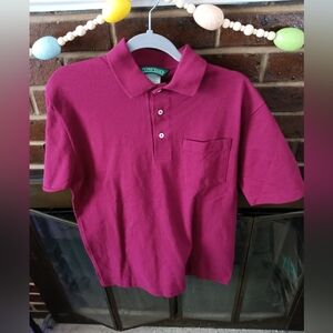 Mens Burgundy Outter Banks Polo Shirt M